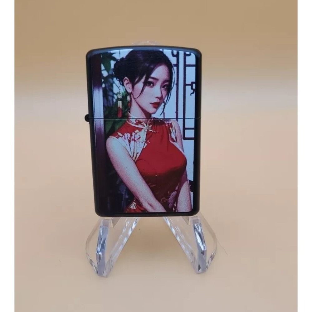 Beautiful Asian Lady -  Zippo Like Windproof Flip-Top Lighter, Unfired